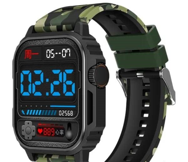 Reloj Smartwatch Tipo Militar NEGRO