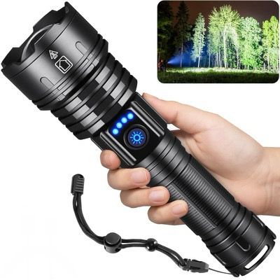 LINTERNA LED RECARGABLE ZOOM POTENTE