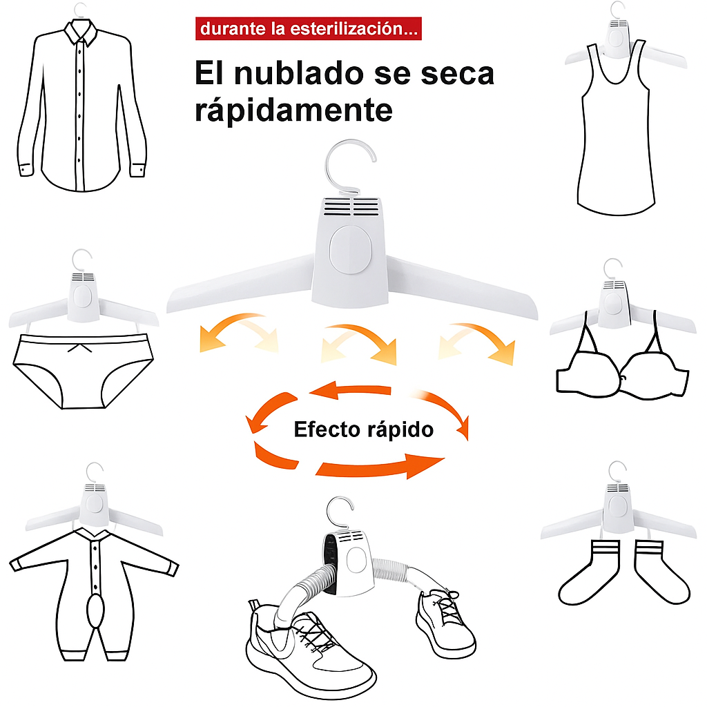 Secador de ropa eléctrico portátil